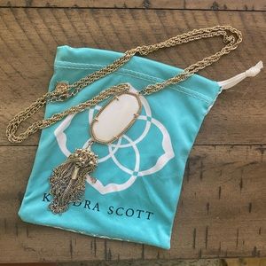 Kendra Scott White Rayne Pendant Necklace
